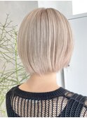 !ダブルカラーホワイトブロンド金髪ホワイトベージュ#原宿