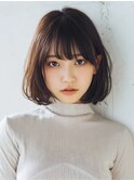 大人可愛いナチュラルボブ