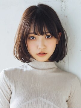 アネモネ 真美ヶ丘店(Ane mone) 大人可愛いナチュラルボブ