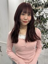 シー(thee) ワインレッド×ザクザクレイヤー