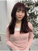 ワインレッド×ザクザクレイヤー