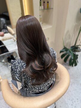 プアメリア 名古屋(Puamelia) チョコレートグレージュ/艶カラー/髪質改善/透明感カラー