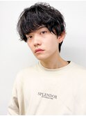 韓国ツイストスパイラルパーマメンズマッシュツイスパ ツイスト