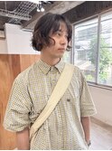 メンズボブ　メンズミディアム　ボブパーマ　パーマヘアー