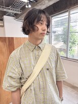 シアー(siar)&nbsp;メンズボブ　メンズミディアム　ボブパーマ　パーマヘアー