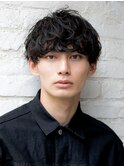 モテる黒髪ネープレスショート束感モテ髪ワックスなしマッシュ