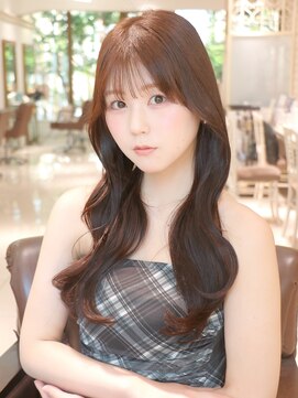 ヘア ルミナス バイ フォルテ(HAIR LUMINAS by FORTE) 縮毛矯正/ストレートパーマ/くびれヘア/アプリコットオレンジ