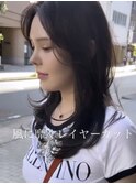 ミディアムヘア/暗めカラー/グランマッシュ/銀座駅