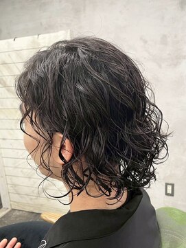 アポロ 横浜駅店(apollo) men's/スペインカール/スパイキーショート/ブルーブラック