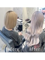 エクステ専門店 あるじゃんすー 水戸店 パープルシルバー#シールエクステ#ヨシンモリ#ダブルカラー#水戸