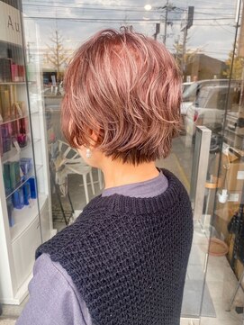 脱白髪染めふんわりスタイル