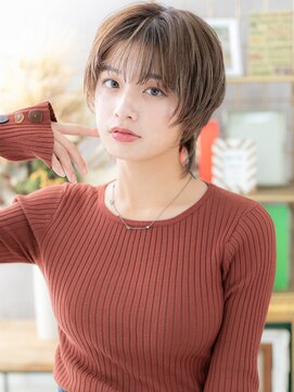 カバーヘア イヴ 戸頭店(COVER HAIR EVE) 韓国風ハイライト小顔レイヤーショートウルフc7戸頭30代40代!