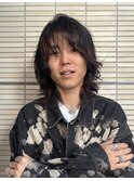 メンズハイライト/ウルフカット