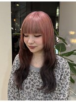 ギークス(GEEKS)&nbsp;【GEEKS渋谷】ルーツカラー/デザインカラー/ピンクカラー/ロング