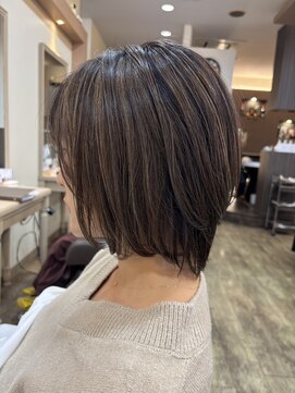 アルターリール(aL ter Rire) 着物ヘア/ダークアッシュ/ミディアムレイヤー カット/鎌取