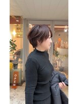 ティーヘア(t.hair) 大人似合わせカット/2wayバング/アッシュベージュ/髪質改善