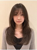 ●小顔見せミディアムレイヤー/30代40代50代銀座