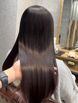 ナチュラル グロー 仙台駅前店(Natural grow) 縮毛矯正/ダークチェリーブラウン