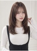 ショコラブラウン盛れる顔周りレイヤーカット10代20代人気池袋