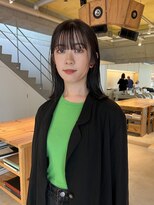 ベンジー 中目黒ii店(benji)&nbsp;地毛カラーにストンとミディ