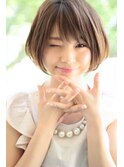 お手入れ簡単ショートボブ