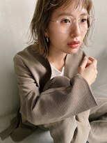 フィルムス 銀座(FILMS) レイヤーカット/デザインカラー/ウェットヘア/オリーブベージュ