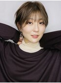 ナチュラルショート_オリーブカラーハイライトカラー_36904