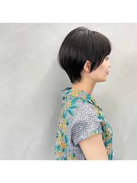 タグ(#tag) #大人ショート×アッシュブラックカラー