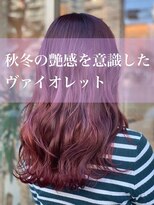 ロータス ヘアデザイン 西船橋店(Lotus Hair Design) 「Lｏｔｕｓ　福富」　ディープヴァイオレット　ｘA/Wミディアム