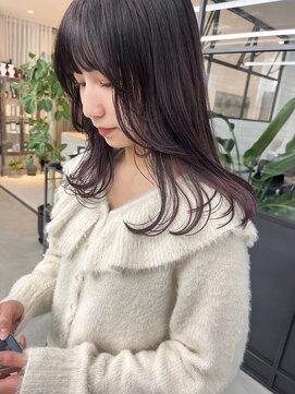 アンドスタイル(&style) 【大名店　江藤】ブリーチなしピンクブラウン