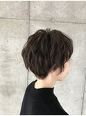 マッシュショート×ニュアンスパーマ