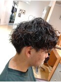 無造作マッシュパーマ