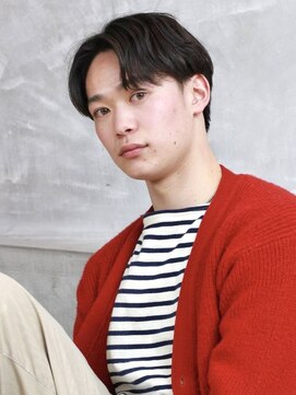 にもう ナチュラルセンターパート　ツーブロック　6