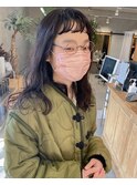 おん眉×パーマ