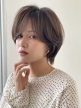 イヴォークオオサカ 心斎橋(EVOKE OSAKA) 40代50代 おすすめ カット ショート ブラウン ヘアカラー