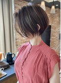 大人可愛い小顔ひし形クビレ丸み20代30代40代大人ショート(蘭)