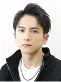短髪メンズショートツーブロック刈り上げアップバング