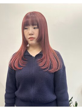 ニール 名古屋 伏見 丸の内(NEELU) 【Neelu_misa】レイヤースタイル×レッドカラー