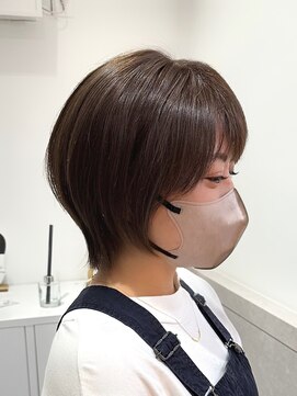 スイ(suiw) グレージュハイライト×ショートウルフ【suiw】昭和町/天王寺