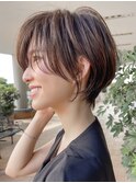 20代30代40代50代耳かけショート前髪なしハンサムショートカット