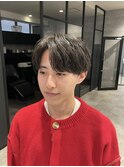 センターパート ニュアンスパーマ