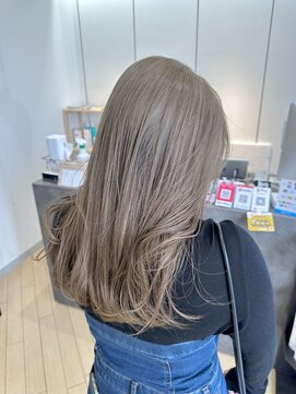 ユニ バイ マグ 長野店(Uni.by Mag) 透明感抜群♪20代30代ダブルカラーブリーチグレージュアッシュ