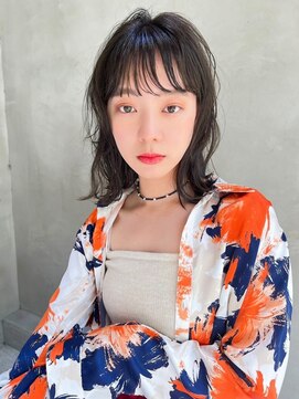 スティーロ 渋谷(Steelo) Steelo  オリーブグレー×小顔ミディ