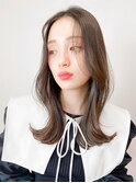 ミディアムヘア暗めカラーグランマッシュデザインカラー
