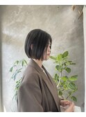 ぱつっとbobスタイル