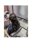 ゆるふわハーフアップアレンジ