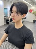 【Owll】石田学史ブルーブラック刈り上げショート20代30代40代