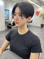 オウル(Owll)&nbsp;【Owll】石田学史ブルーブラック刈り上げショート20代30代40代