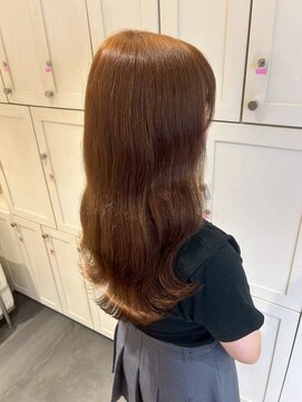 ベレーザ 渋谷(BELEZA) 15557ブリーチなしダブルカラー黒髪オリーブグレージュレイヤー