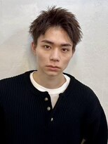 ファルベ(Farbe)&nbsp;ブルーブラック フェザーパーマ サーフカール センターパート